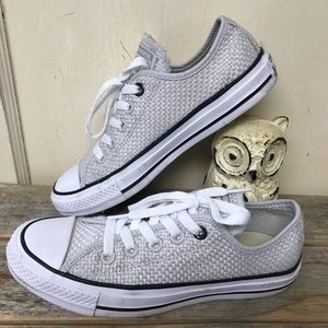 Converse All Stars, Gray/silver weaved material